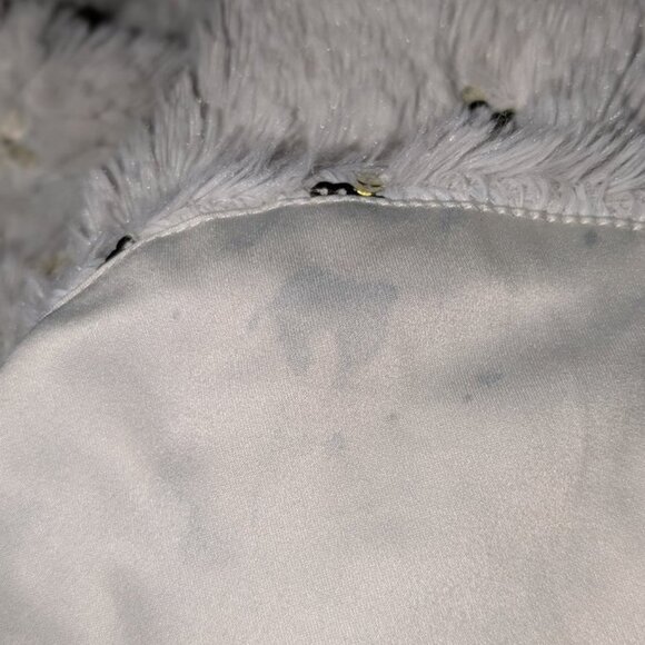 Boutique Forever 21 Fluffy Crop Bolero Open Front 3/4 Sleeve Cardigan Jacket Top - Picture 4 of 5